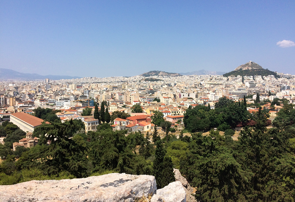 Blue Skies In Athens, Greece