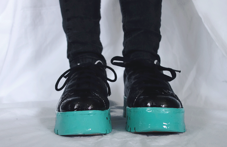 Painted Shoes DIY Gif